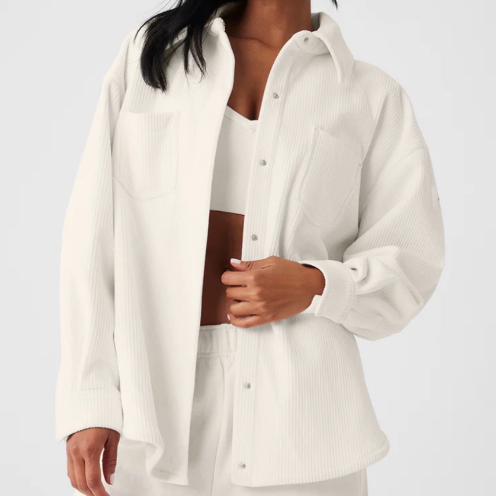 Alo Yoga Ribbed Velour Mountain Side Shacket